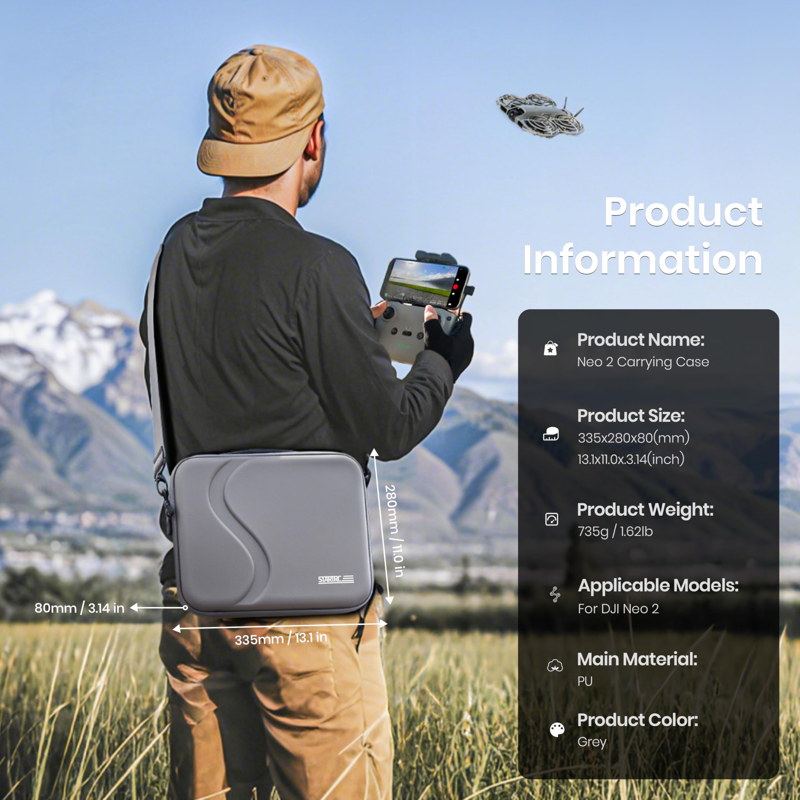 Drone Joystick Cover - Torba transportowa na akcesoria DJI Neo