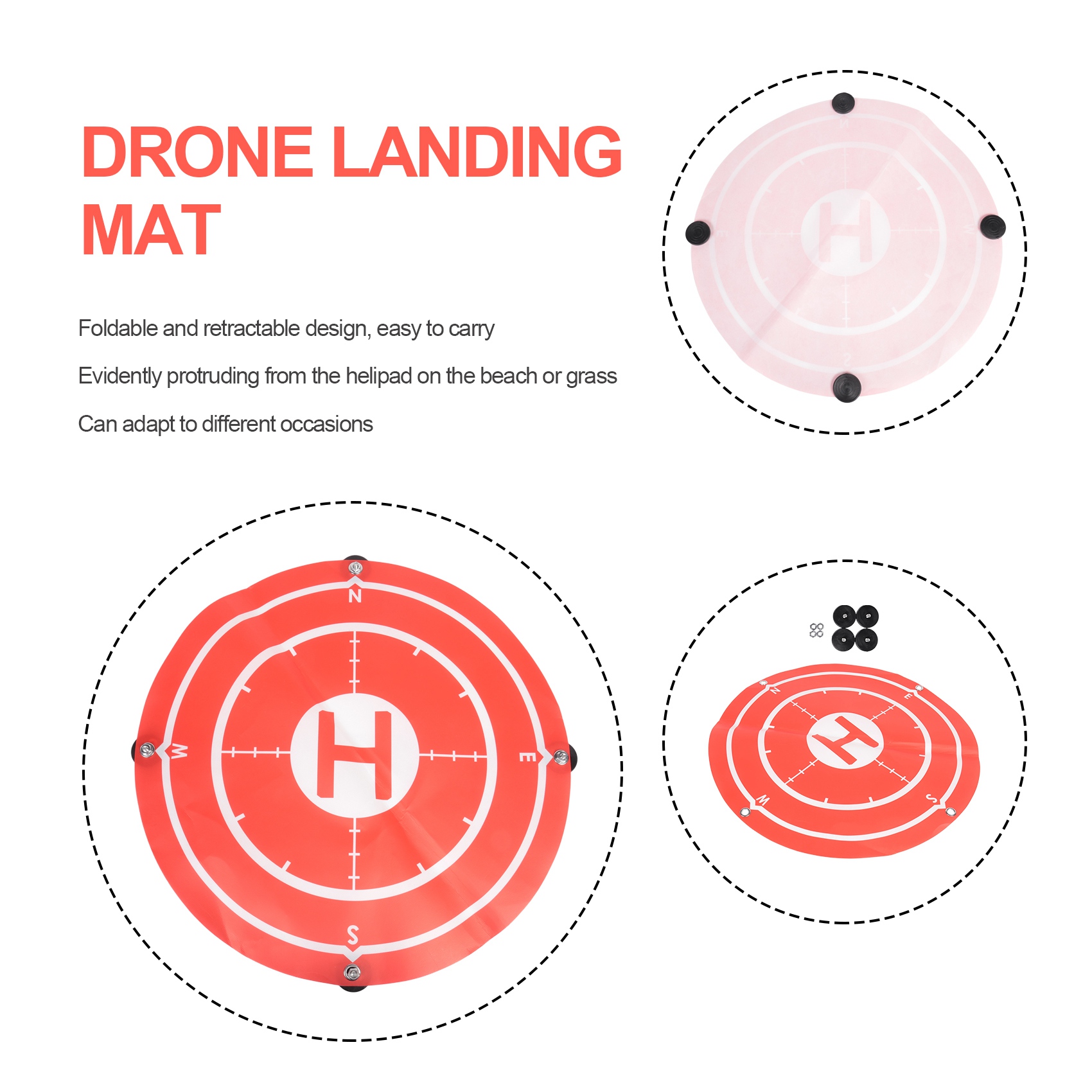 Drone Landing Pad - B92B 60CM Składana Przenośna Podkładka do