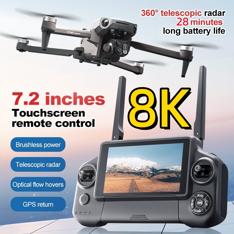 Dron RC z 3-osiowym gimbalem 8 – Drone Controller Screen recenzja i cena