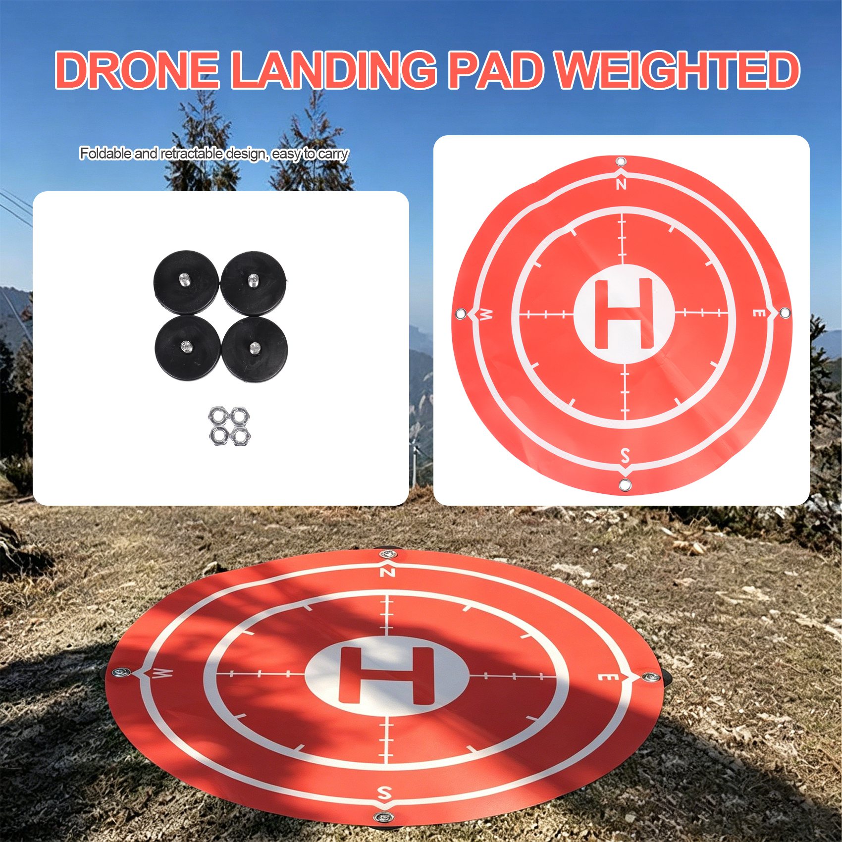 B92B 60CM Składana Przenośna P – Drone Landing Pad recenzja i cena