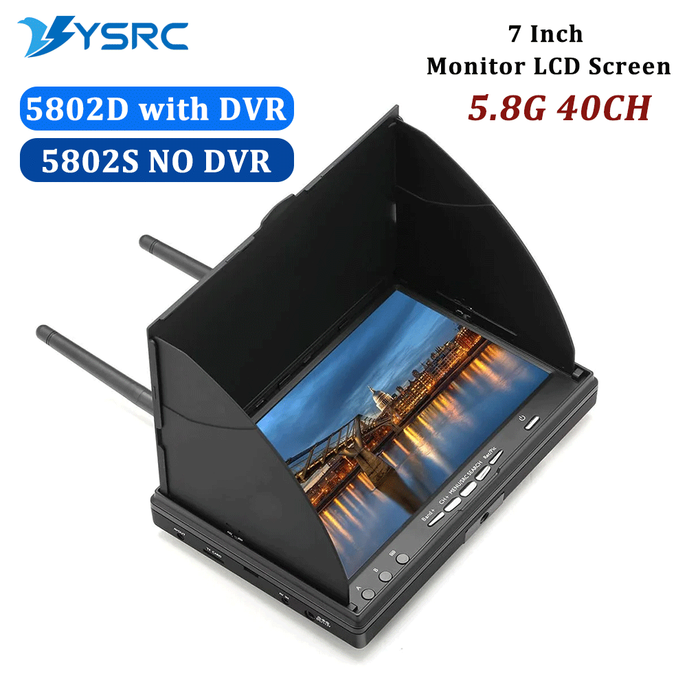 5.8G FPV DVR LS5802D 7-calowy  – Drone Controller Screen recenzja i cena